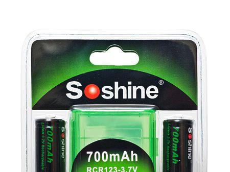 Soshine RCR123<font color=red>锂</font>离子可充<font co