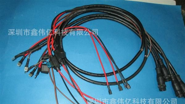 【加温度保险电线电缆厂家】3芯M15 各种汽车设配 防水连接器