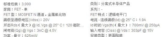 原装行货  ZXMN2A01FTA  场效应管 SOT23