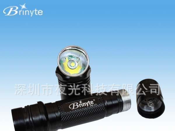 打猎LED手电筒 Brinyte L2 五档调光 CREE T6纯白光   超亮