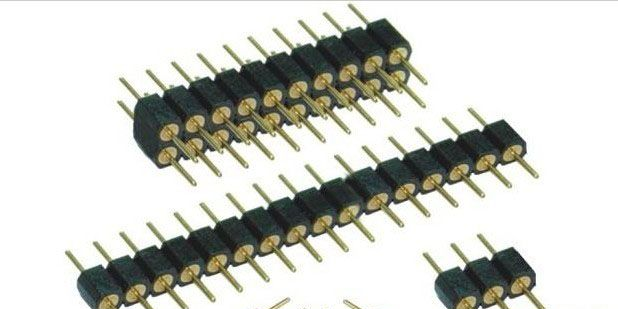供应1127 单双排圆针排针 焊接型 间距：2.54mm 胶体高：3.0mm