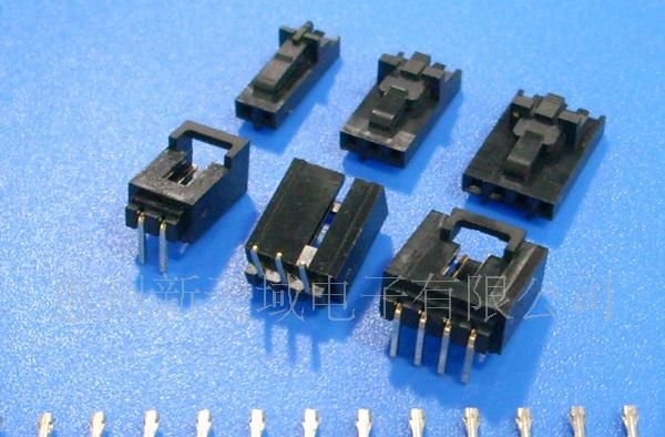 TJC8杜邦2.54带锁带扣弯针，胶壳端子，连接器，接插件