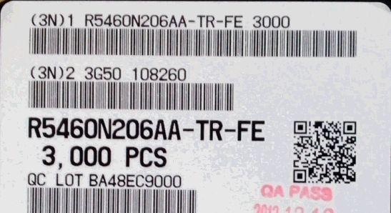 原装现货 R5460N206AA-TR-FE - 双节锂电池保护芯片