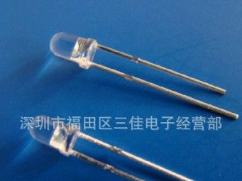 供应透明直插式LED,3MM白发红绿长脚,3MM白发绿灯 3MM白发绿光