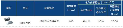 传感器，棱镜型光电传感器的光集成电路输出