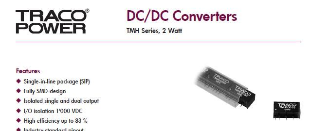 供应NN2-24S15C DC-DC电源模块 可替代TMH 2415S 24V转15V