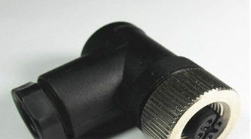 供应M12连接器，公头，90度，3针、4针、5针、6针、7针、8针，母头连接器