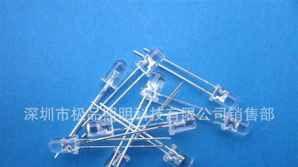深圳LED厂家直销LED灯珠系列产品3mm圆头红光 LED灯珠