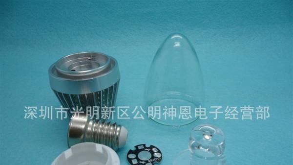 新品热销<font color=red>LED</font>蜡烛灯3W导光柱E17<font col
