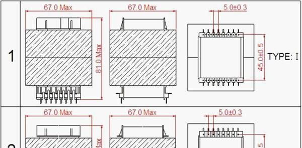 EE65高频变压器立式工作频率20kHz-500KHz输出功率150to4000 W
