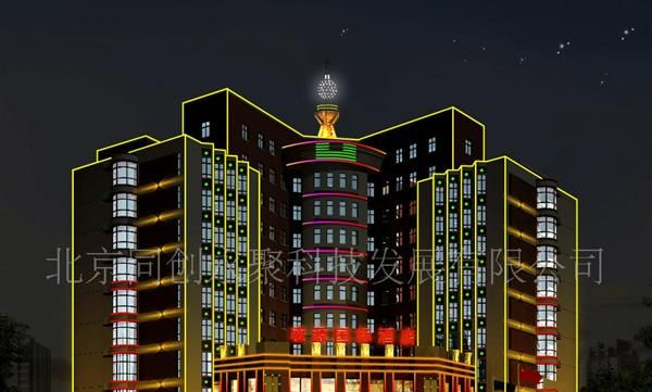 北京实力厂家安装维护LED夜景亮化工程、照明工程