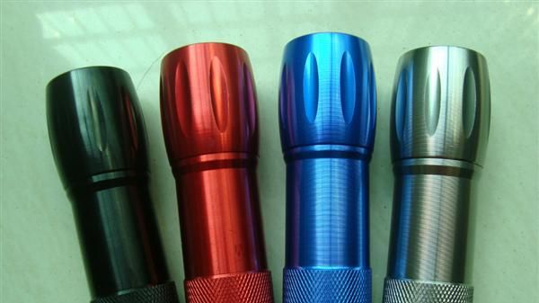 新款保龄球形透镜3W超亮LED铝合金手电筒 礼品手电筒