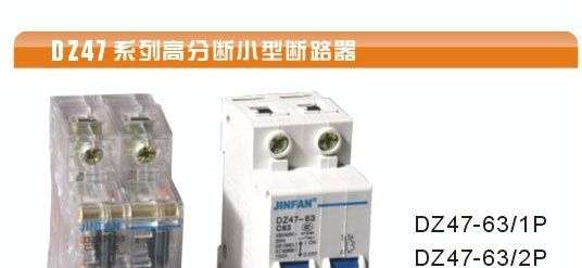 厂家直销.DZ47-2P6-63A系列小型漏电断路器上海劲帆