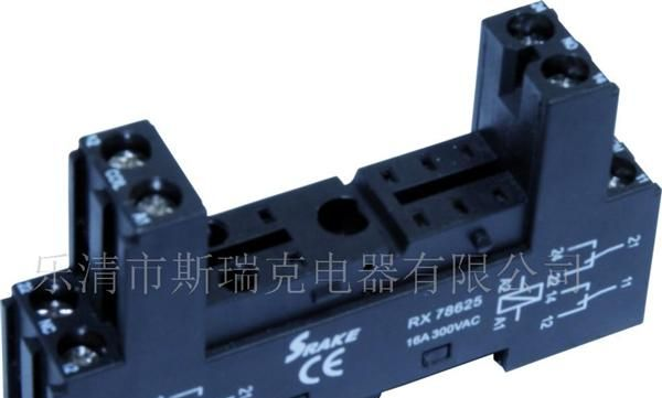 厂家 斯瑞克 继电器底座 继电器插座 RX78625 可配欧姆龙继电器
