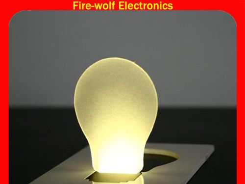 广告促销礼品LED发光卡片灯，卡片灯手电筒