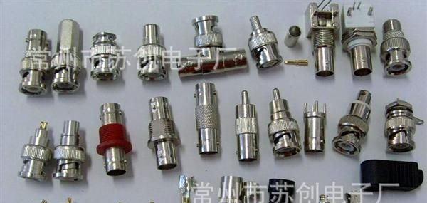 BNC系列同轴连接器接插件：BNC接头连接头BNC压接式两件套