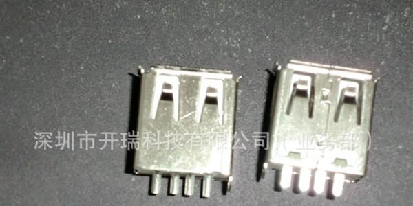 USB连接器 A母焊线式　A母带护套式 A/F转接头　插头　电脑连接器