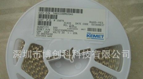 专营进口原装 AVX KEMET钽电容 T491D107K010AT  10V 100...