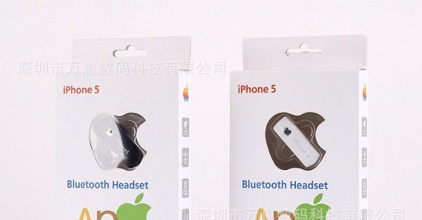 现货供应单声道苹果mini ip5蓝牙耳机 三星、苹果、HTC通用型蓝牙