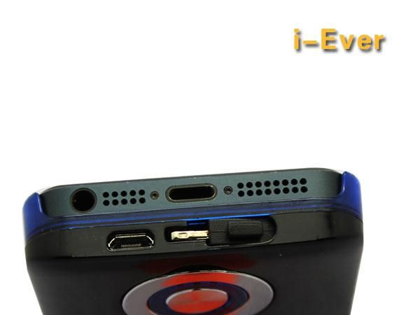 iphone5 带七彩来电提醒背夹电池