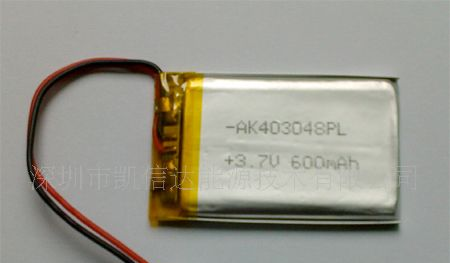 供应聚合物锂离子电池043048 -600mah