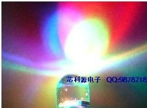 F5MM LED灯 七彩 快闪 短脚 LED发光二极管