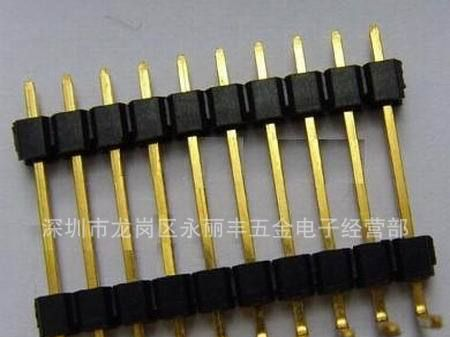 1.27mm 间距 1*2-1*50PIN 单排 U型排针