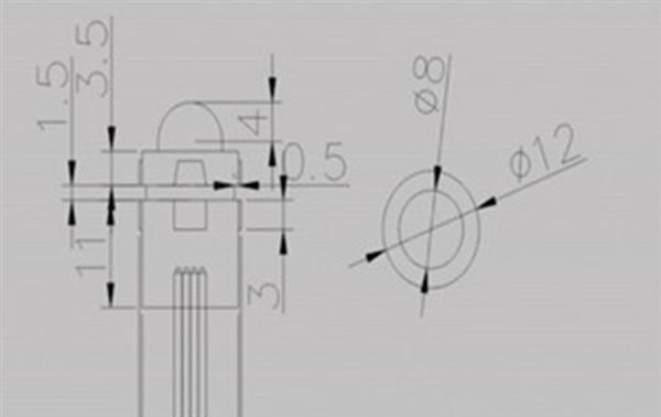 批发交通信号灯 led发光二极管草帽5mm 白发黄led灯珠