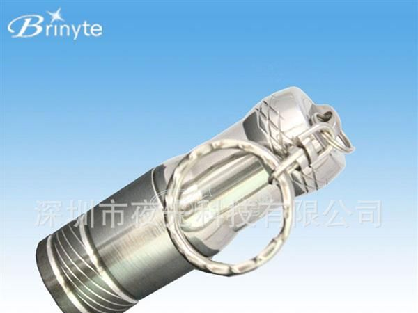 Brinyte N5E不锈钢 CREE T6 三档调光 不锈钢小巧手电筒 质量保证