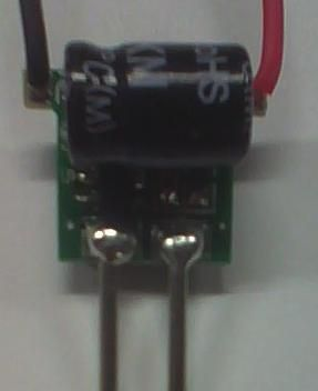 12V供电MR16电源驱动板1x1W，可以兼容电子变压器，COB面光源射灯