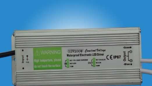 工厂直销LED12v/24v，100W恒压防水电源驱动电源