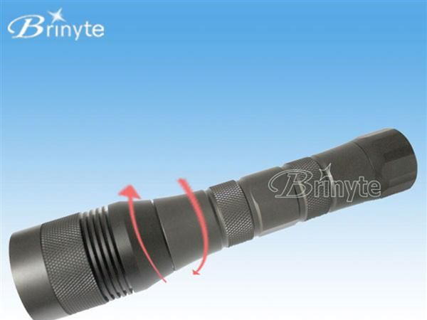 Brinyte DIV01钛色 单档 cree U2深海潜水手电筒 耐腐蚀