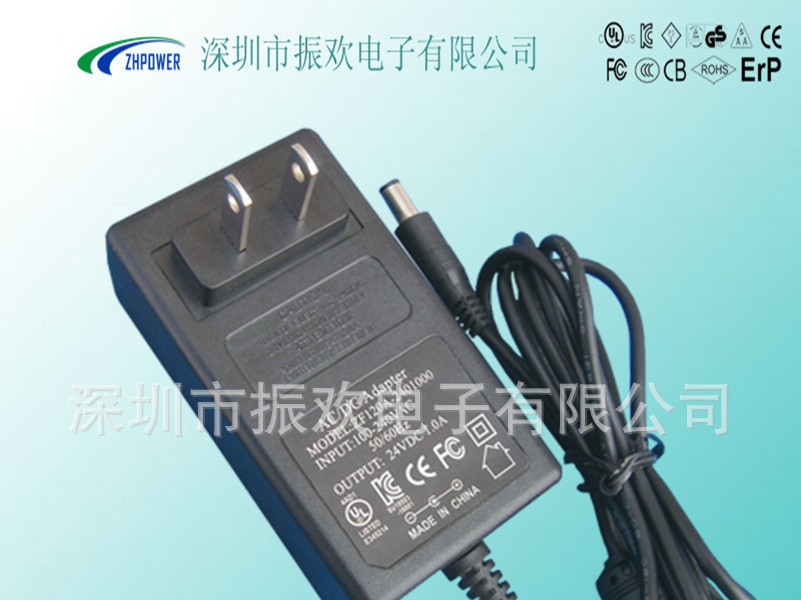 供应12V1A/12V2A/12V3A24V1A/24V2A插墙式开关电源适配器 SAA GS UL认证电源适配器