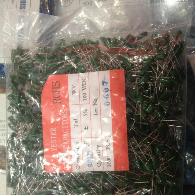 供应涤纶电容100V-222 2A222J