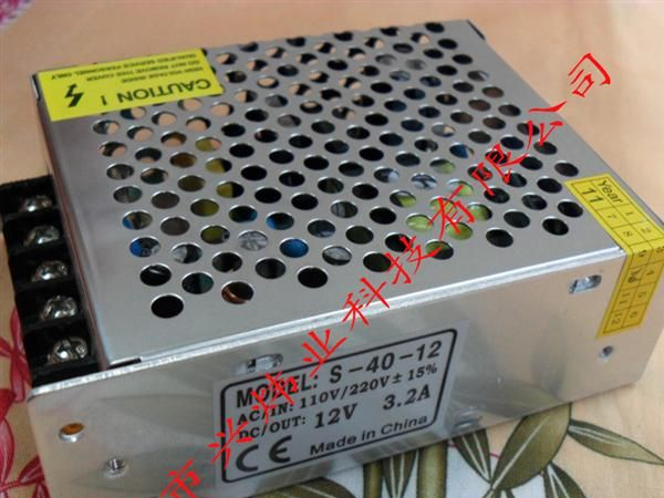 宽电压输入直流12V3.2A开关电源 LED灯条电源12V