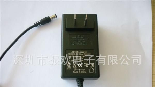 供应LED灯具照明适配器美规12V3A电源适配器