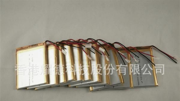 供应3.7V1.3安聚合物锂电池(图)
