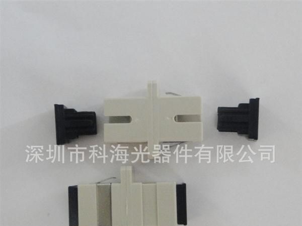 供应SC单模单芯光纤适配器 SC法兰(图)