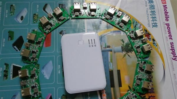 双口输出移动电源PCBA，移动电源板 聚合物控制保护板