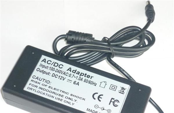 厂家直销 12V7A 桌面式开关电源 12V72W胶壳电源 LED灯条电源