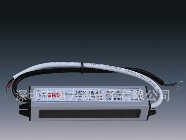 LED驱动电源直流电源IP67 12V/24V 12W  监控防水电源