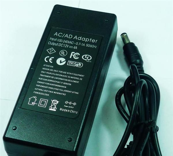厂家供应12V4A开关电源适配器 LED电源 液晶显示器电源