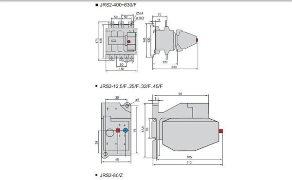 现货继电器热继电器JRS2-45/Z德力西热过载继电器适配接触器CJX1