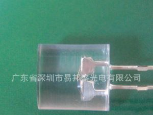 5MM长脚圆头有边七彩慢闪LED发光二极管，圆头有边七彩慢闪灯