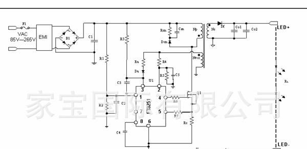 原装美国品牌FT825有原带高PFC LED驱动IC 电源IC 驱动芯片IC驱动