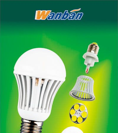 深圳万邦 led球泡灯9w 室内照明 led灯具 810LM  恒流电源
