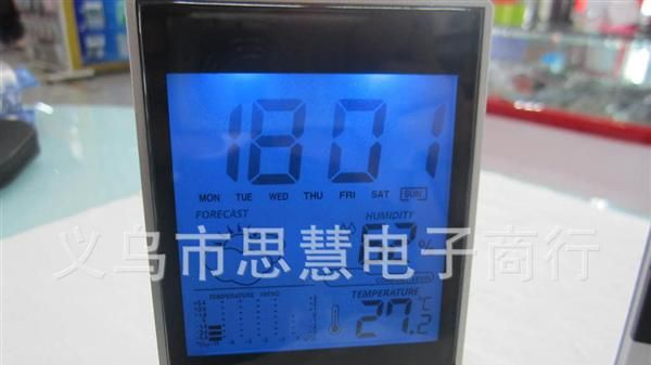 多功能电子钟.天气预报时钟.气象钟.电子温湿度计*彩屏LCD电子钟