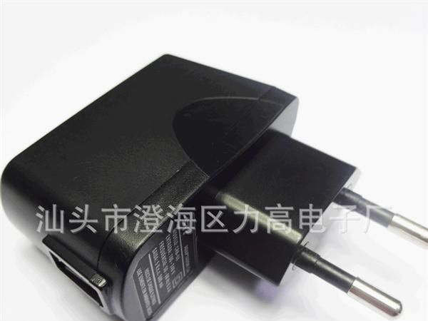 欧规usb充电器 5v500ma usb适配器 usb插 孔插口充电器 厂家批发