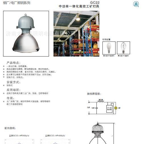 亚明  GC22  中功率 一体化 高效 工矿灯 亚明一体化工矿灯