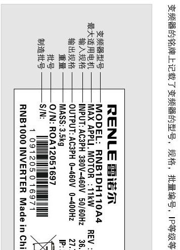 型号齐全 价格优势大 雷诺尔RNB1DH110A4 变频器 11kw